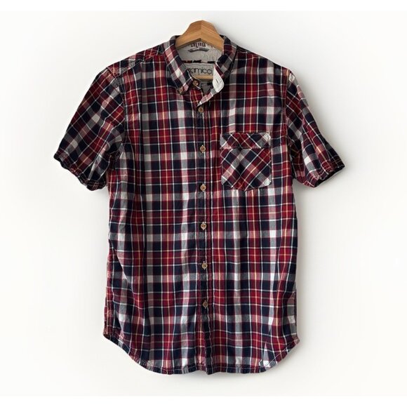 Gramicci Shirt Mens Small Cotton Plaid Casual Western Outdoors Nature Gorp - Picture 1 of 16